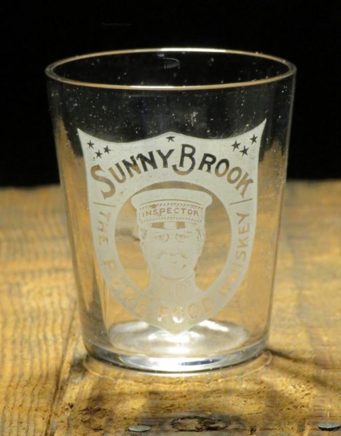 Sunny Brook Whiskey Etched Shot Glass