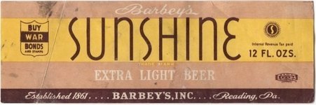 Sunshine Extra Light Beer