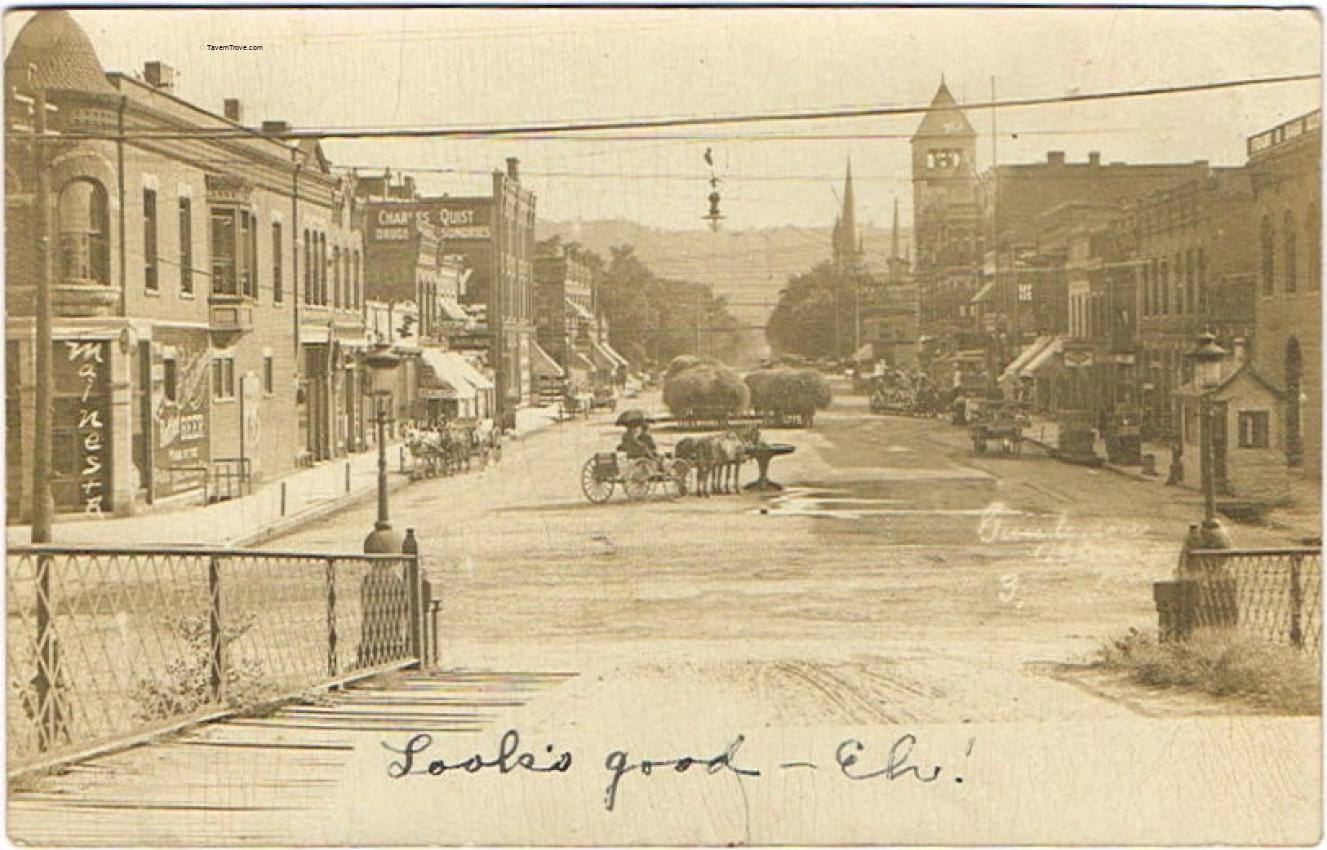 Sunshine Beer Billboard On Main Street RPPC