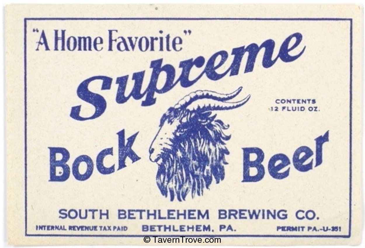 Supreme Bock Beer (Dark Blue)