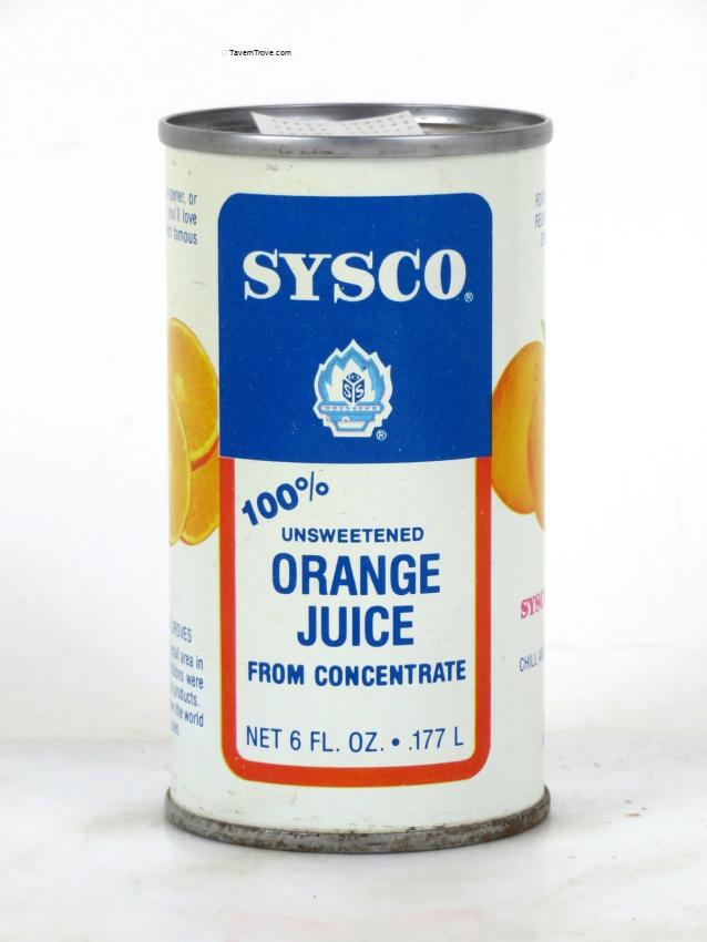 Sysco Orange Juice Houston Texas
