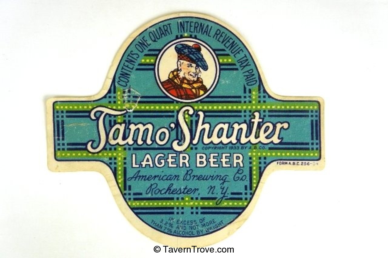 Tam o' Shanter Lager Beer