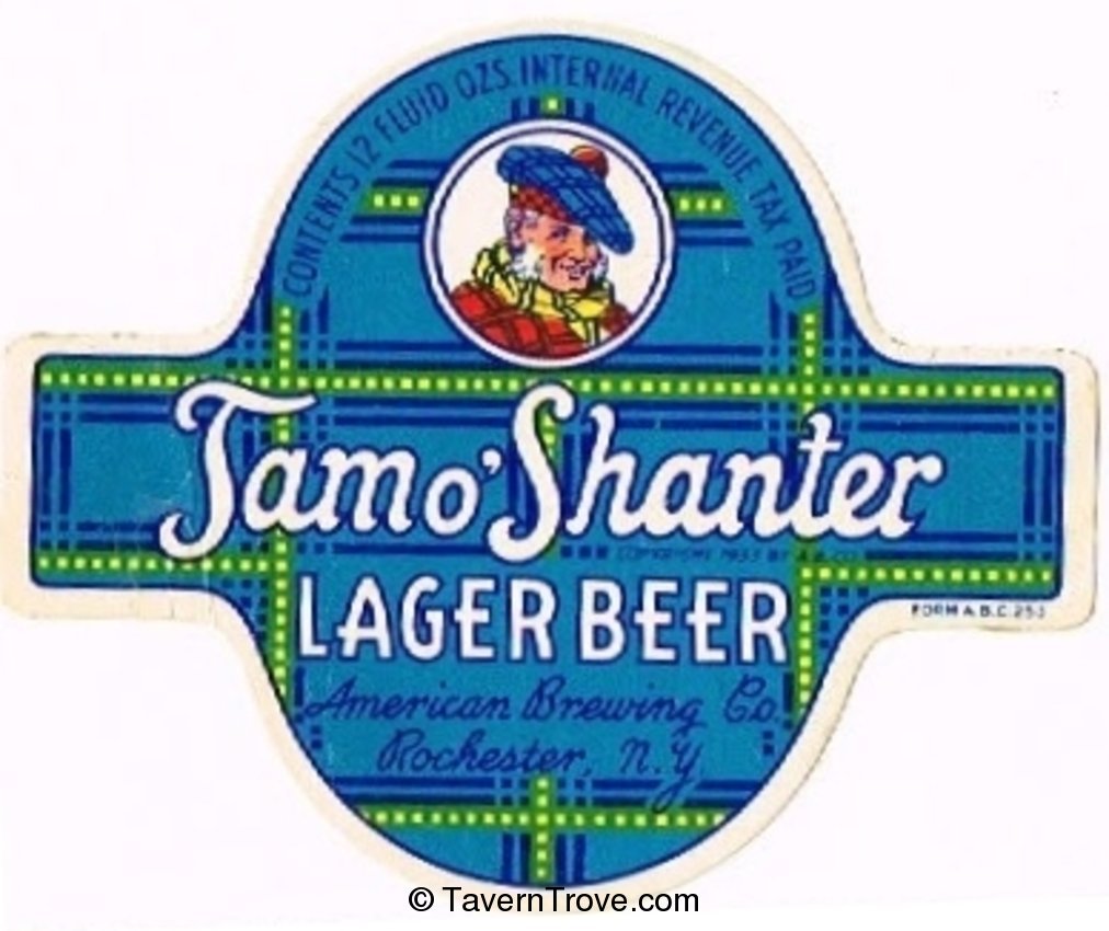 Tam o' Shanter Lager Beer
