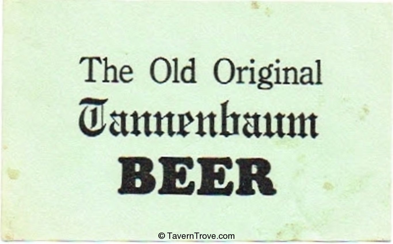 Tannenbaum Beer 