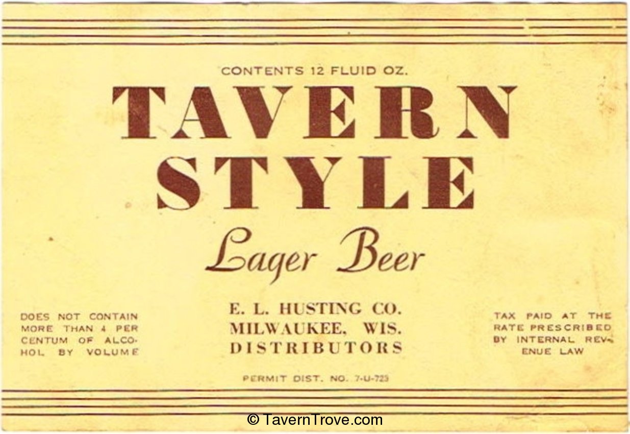 Tavern Style Lager Beer