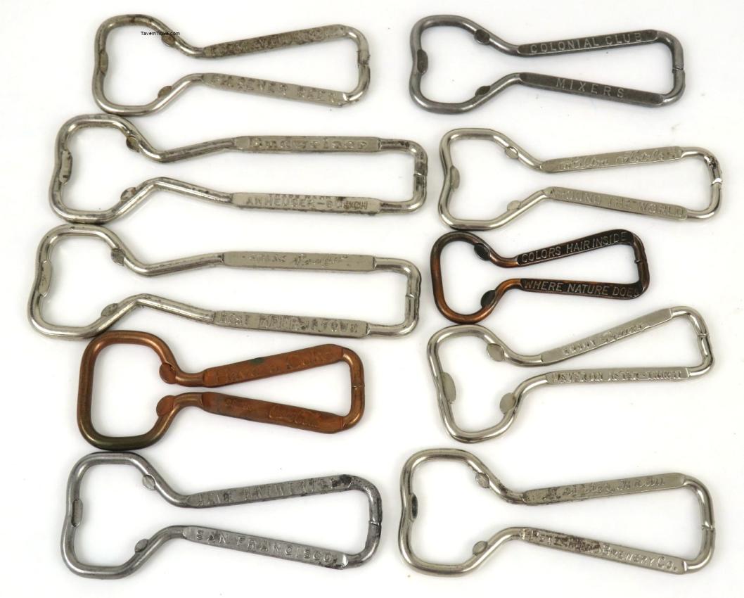 Ten Beer & Etc. Wire Openers Lot 1