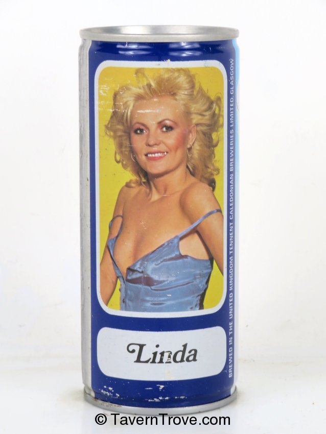 Tennent's Lager Beer (Linda in blue)