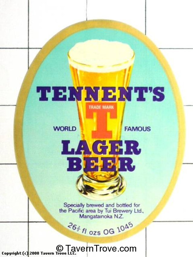 Tennent's Lager Beer