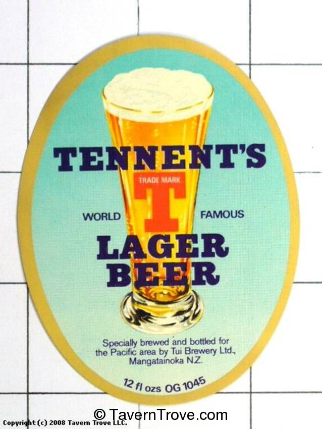 Tennent's Lager Beer