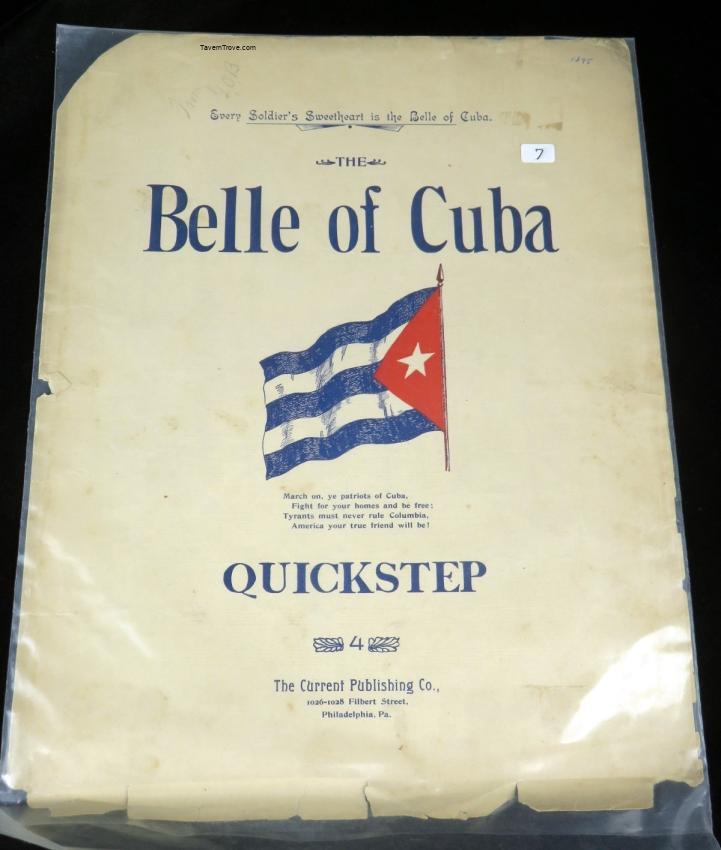 The Belle Of Cuba Music Song Sheet Arthur M. Cohen