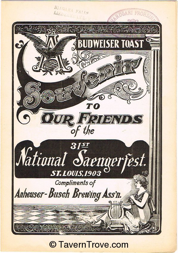 The Budweiser Toast sheet music