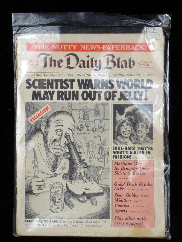 The Daily Blab Comic Newspaper for Children Ron Barrett