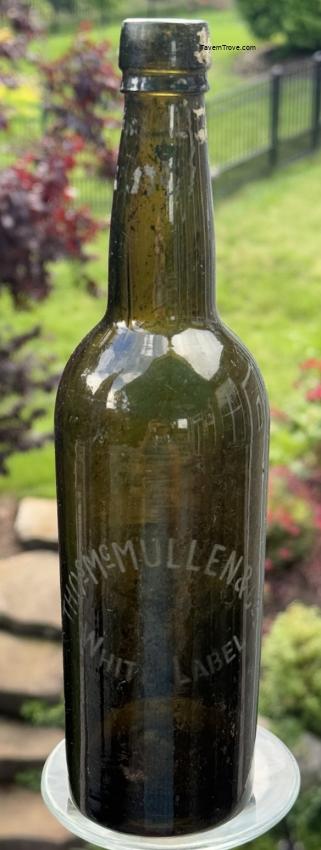 Thomas McMullen Co. (Probably Bass Ale) Etched Glass Bottle