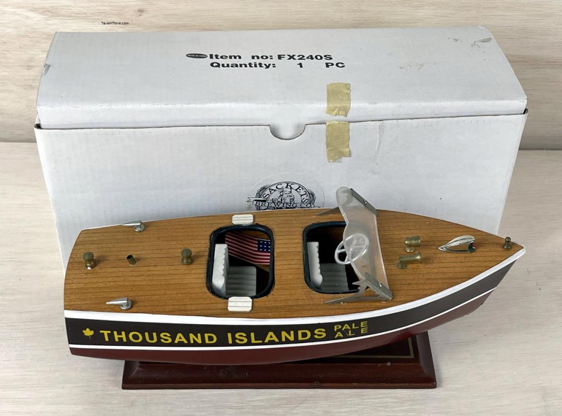 Thousand Islands Pale Ale Vintage Pleasure Boat Toy Sacketts Harbor New York