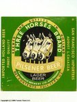 Three Horses Brand Pilsener Beer Lager Beer