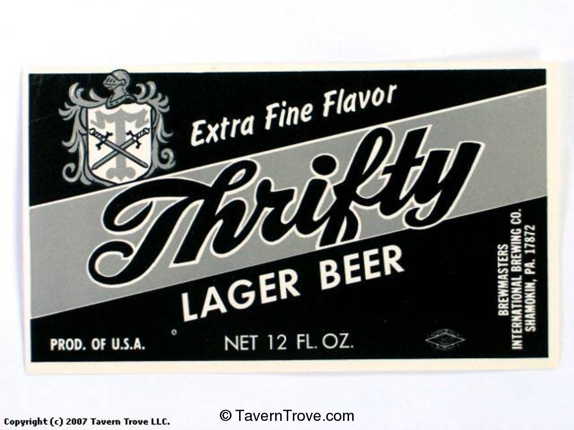 Thrifty Lager Beer