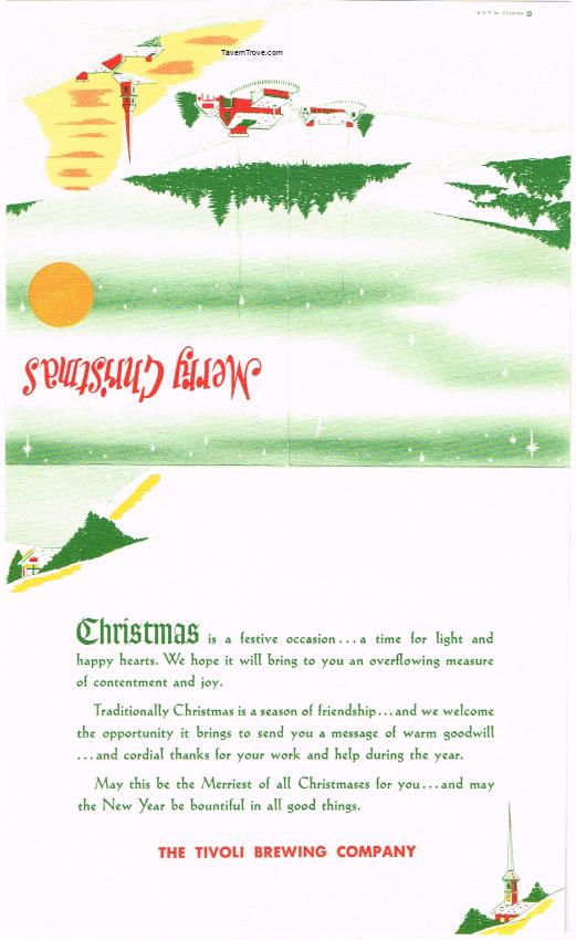Tivoli Beer Christmas Greeting Letter