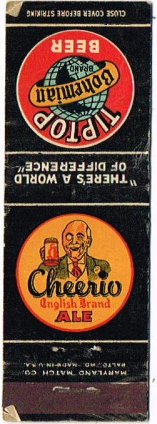 TipTop Beer/Cheerio Ale (Roller Derby Ticket)
