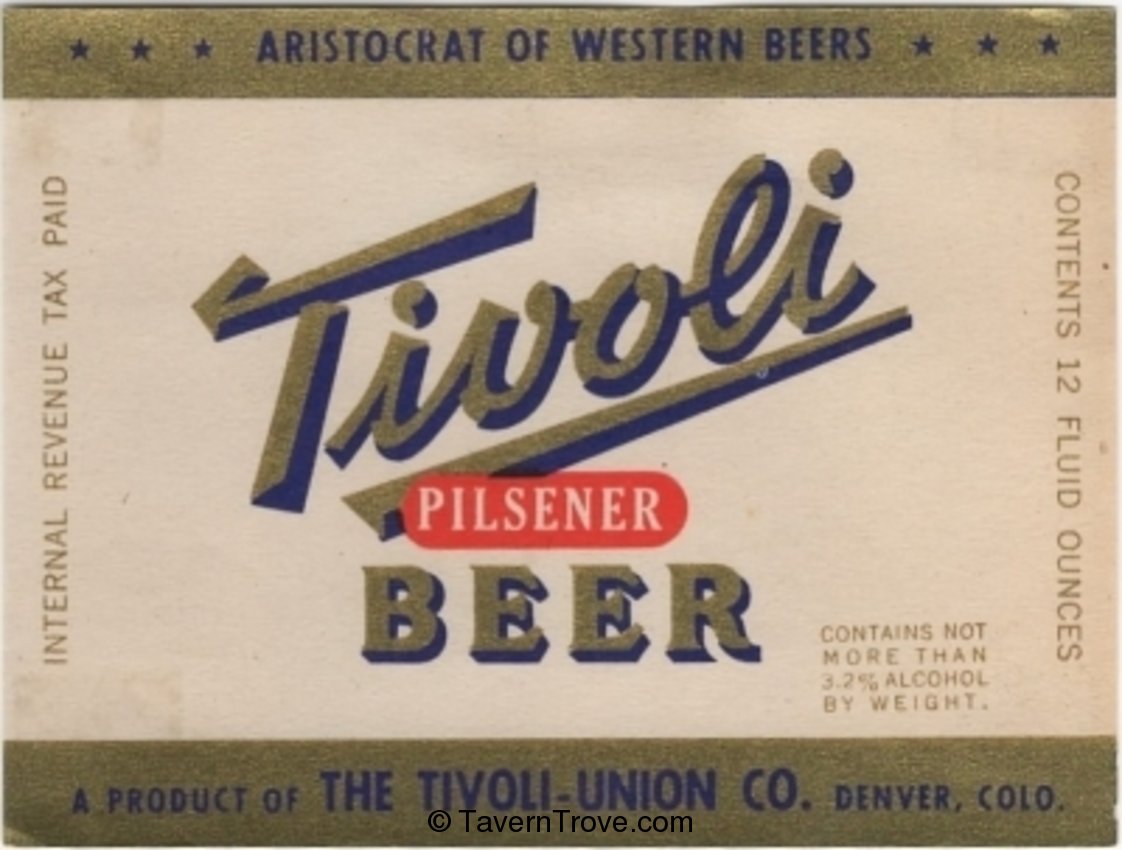 Tivoli Pilsener Beer  