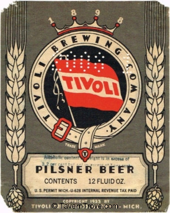 Tivoli Pilsner Beer