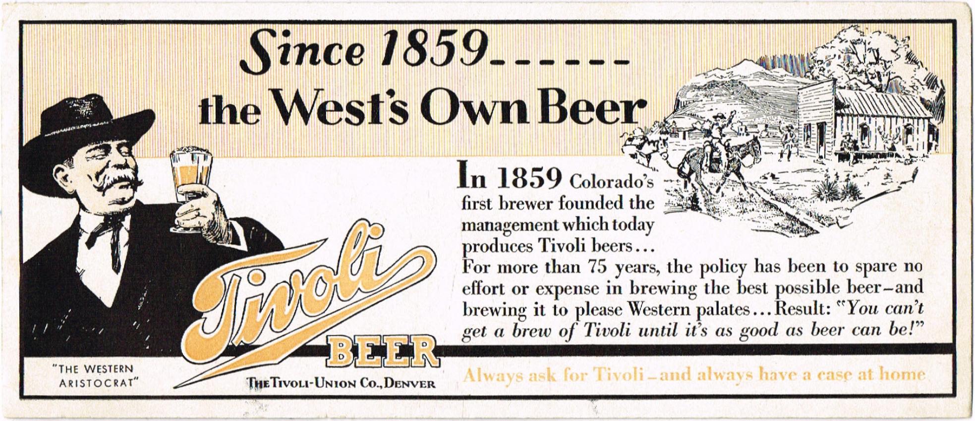 Tivoli Beer Orange Glass
