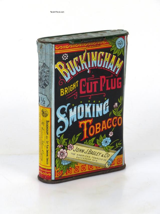 Tobacco Buckingham Cut Plug Pocket Tin John J. Bagley Richmond Virginia