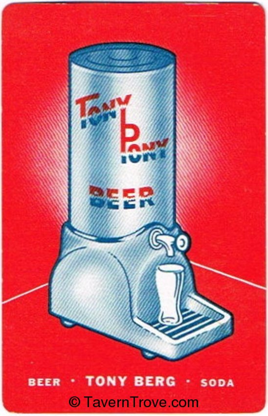 Tony Pony Beer /Soda 3 Clubs