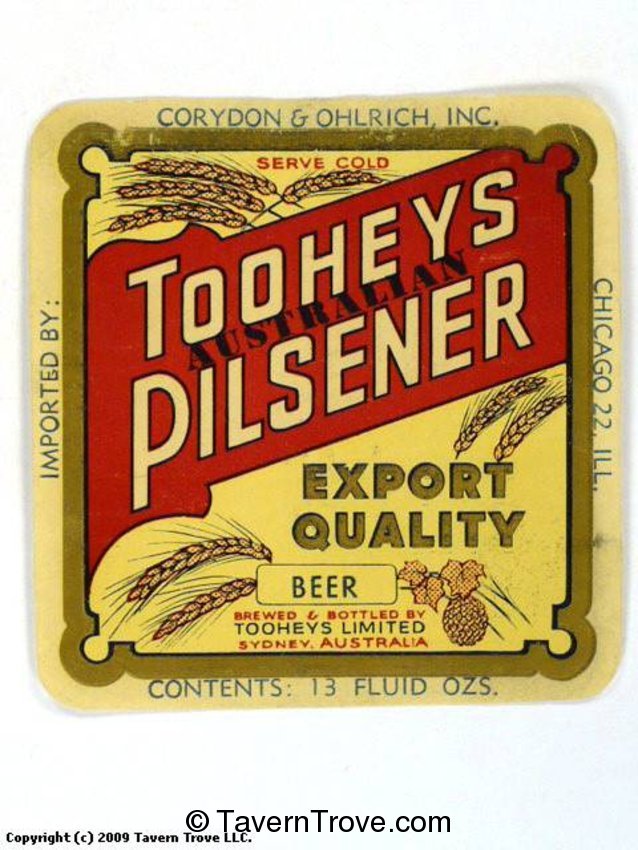 Tooheys Australian Pilsener