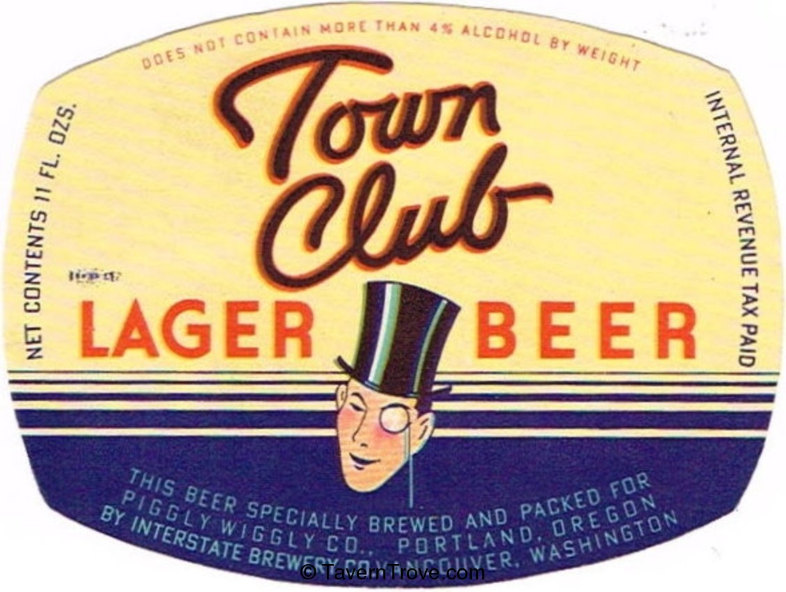 Town Club Lager Beer