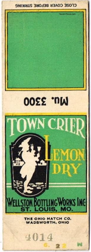 Town Crier Lemon Dry Wellston Bottling St. Louis Missouri