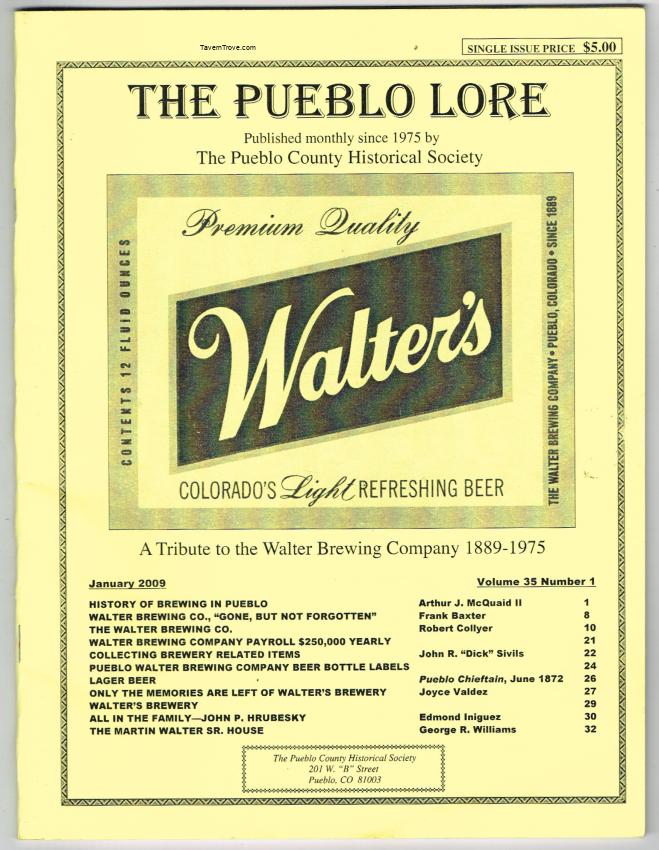 Tribute to the Walter Brewing Co. Book