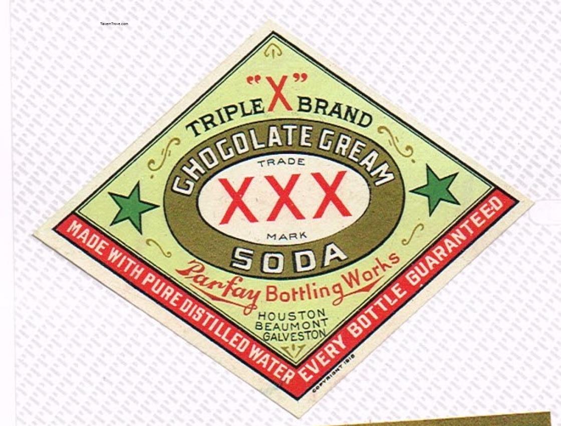 Triple X Chocolate Cream Soda Parfay Houston Beaumont Galveston Texas