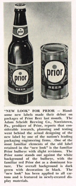 Adam Scheidt Brewing Company 12 oz Philadelphia Twentieth Century Ale Label 