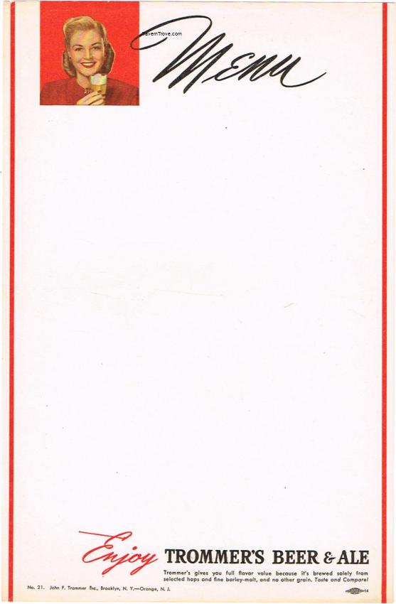 Trommer's Beer (blonde)