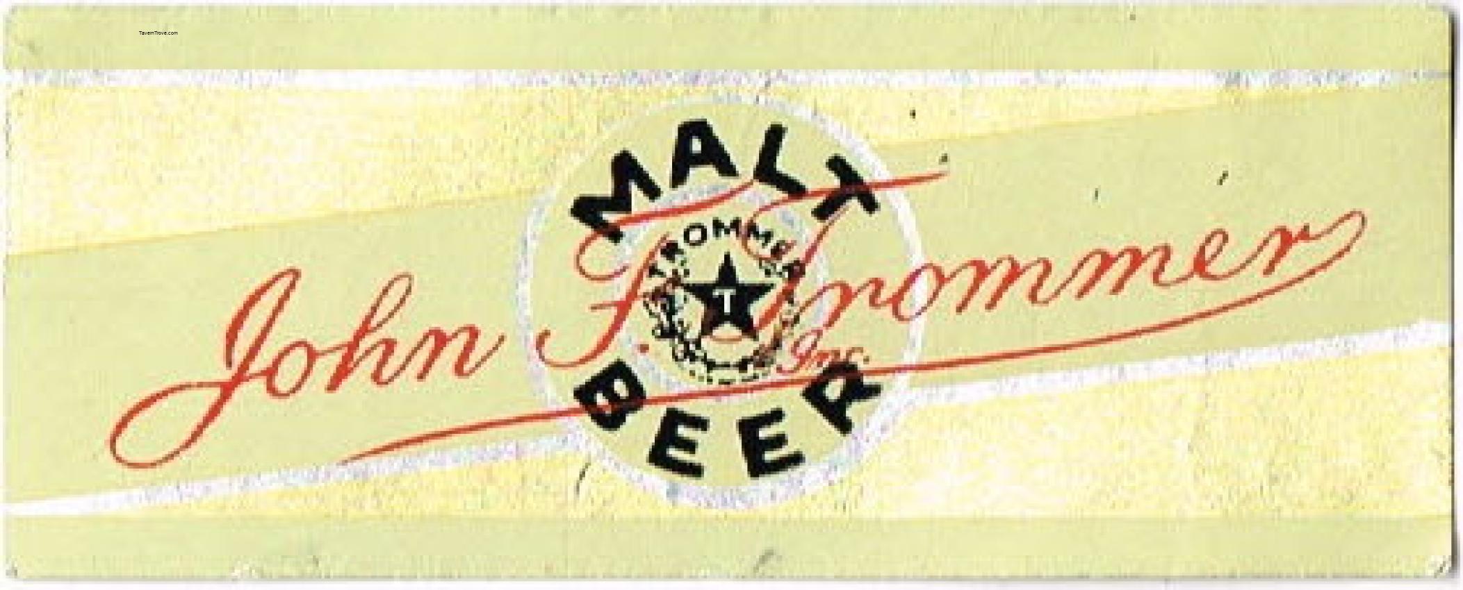 Trommer's Malt Beer (Neck Label)
