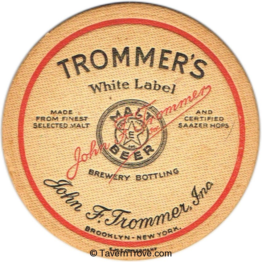 Trommer's White Label Beer