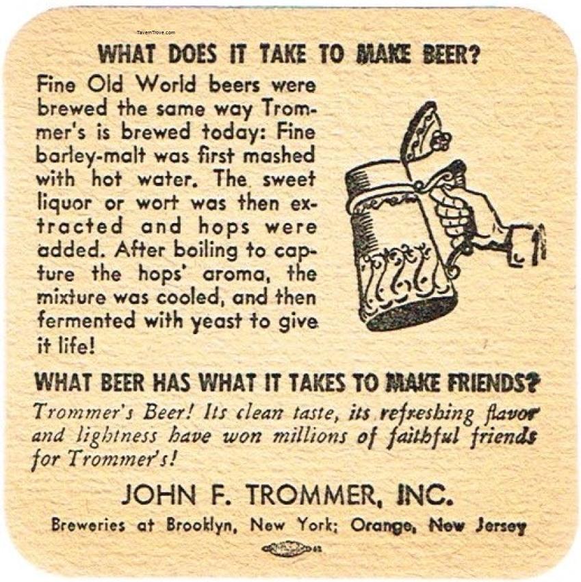 Trommer's Beer 