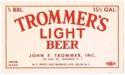 Trommer's Light Beer