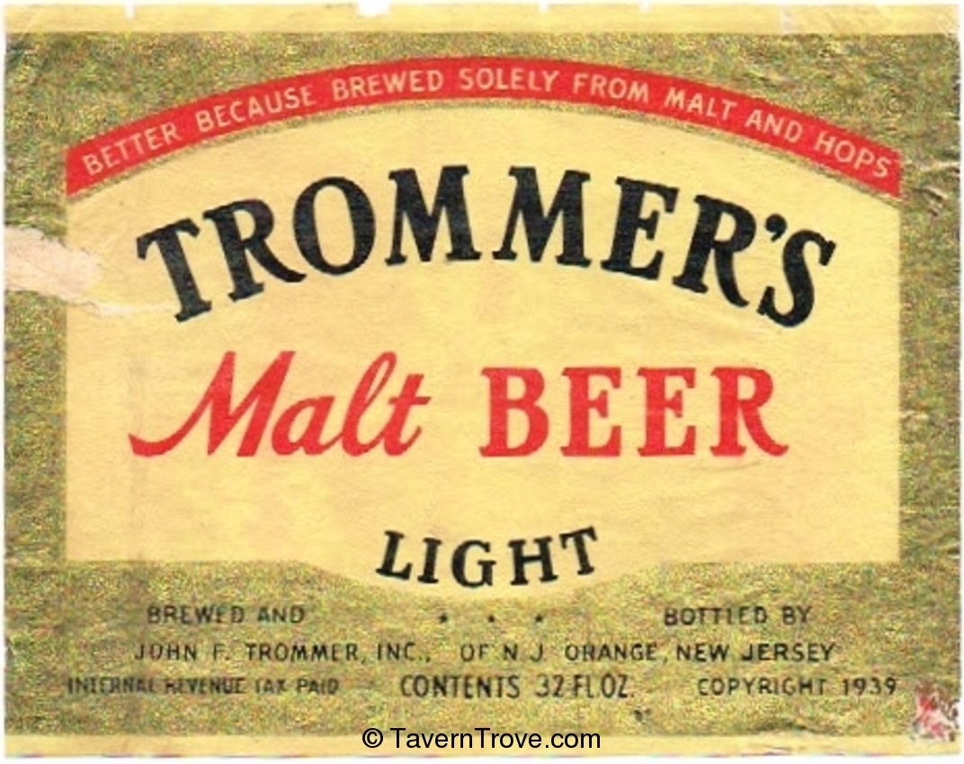 Trommer's Malt Beer 