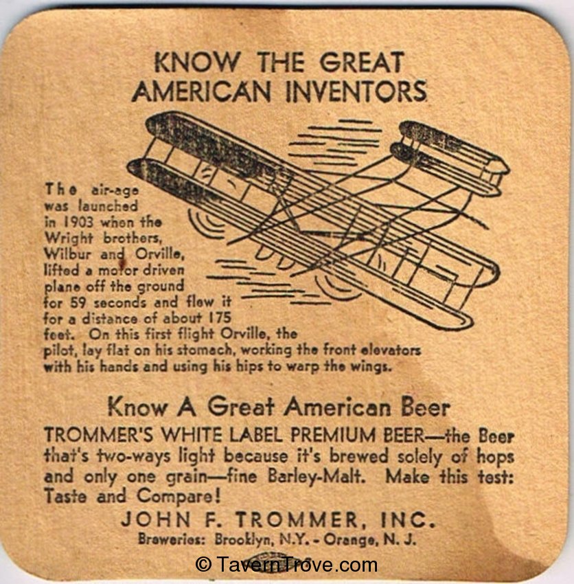 Trommer's Malt Beer 