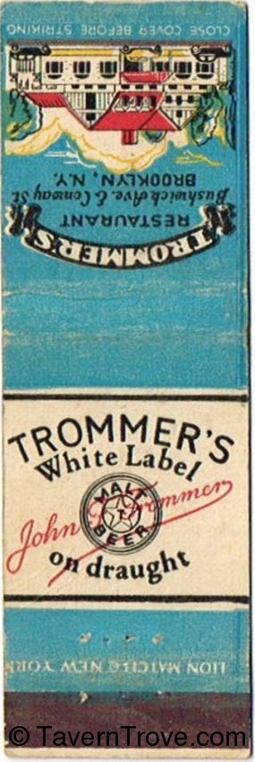 Trommer's White Label Beer