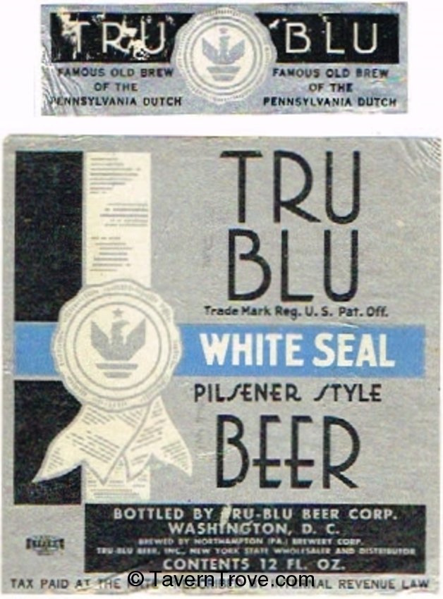 Tru-Blu White Seal Pilsener Beer