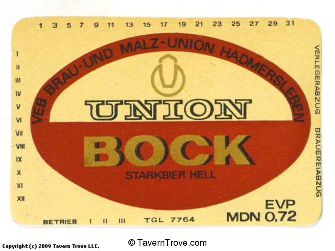 Union Bock Starkbier Hell