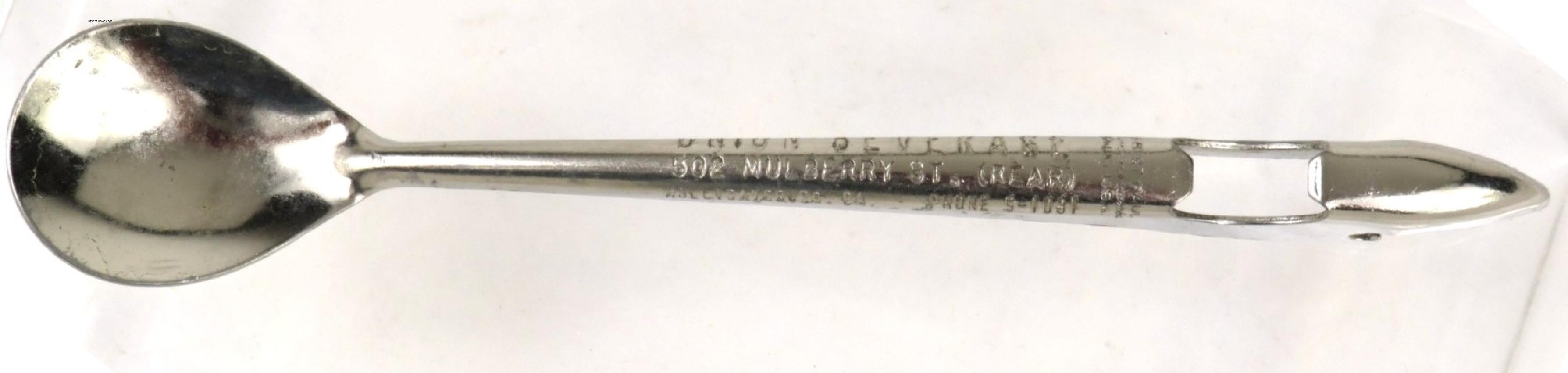 Union Beverage Co Spoon Bottle Opener Hollidaysburg, Pennsylvania