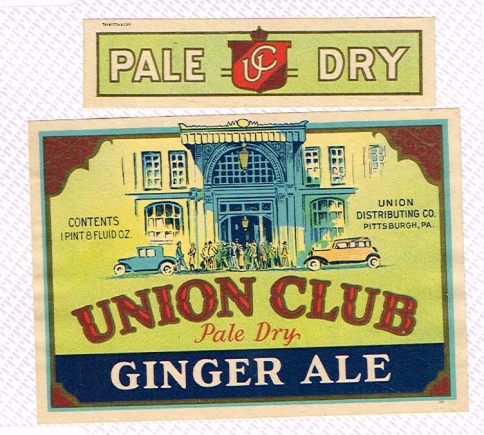Union Club Ginger Ale Pittsburgh Pennsylvania 24oz