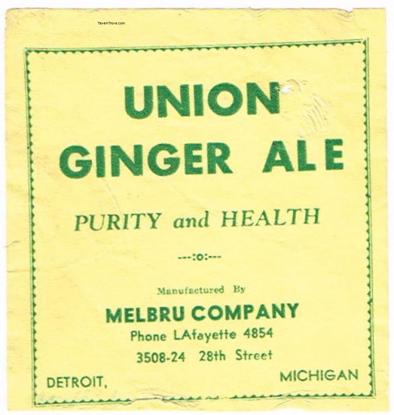 Union Ginger Ale Melbru Thaddeus Gardulski Detroit Michigan