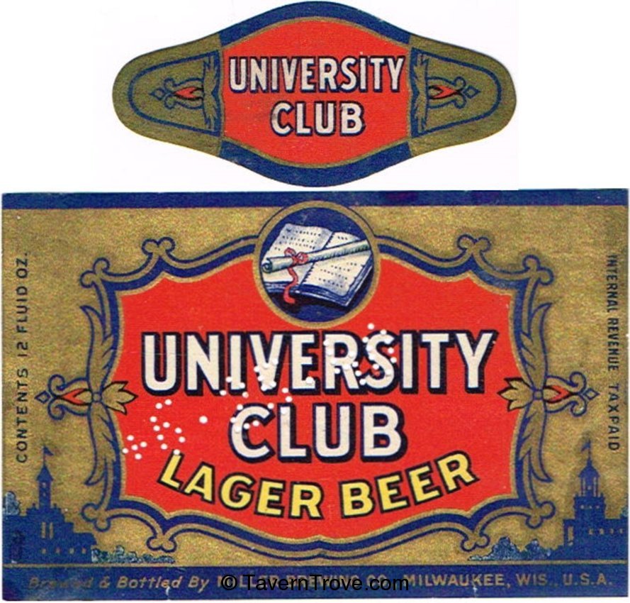 University Club Lager Beer