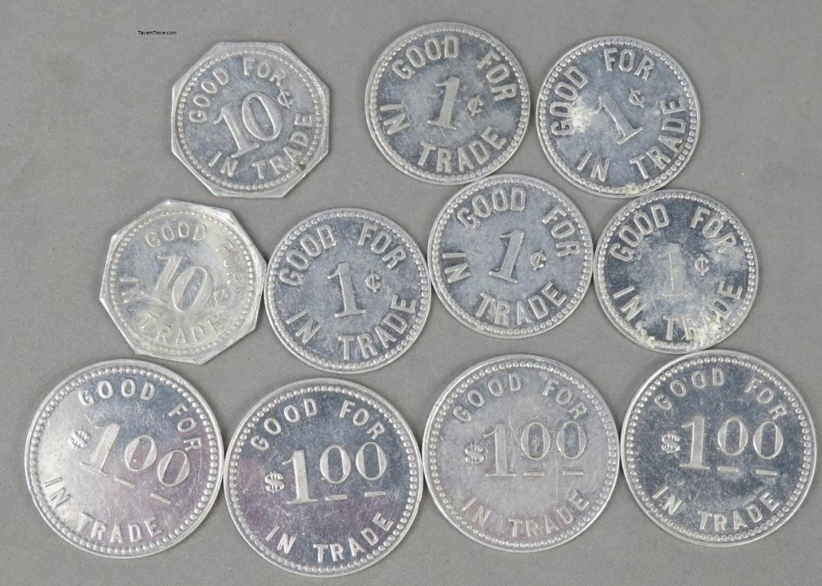 University of Colorado Chemistry Dept. Tokens lot of ELEVEN