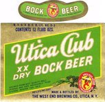Utica Club Bock Beer