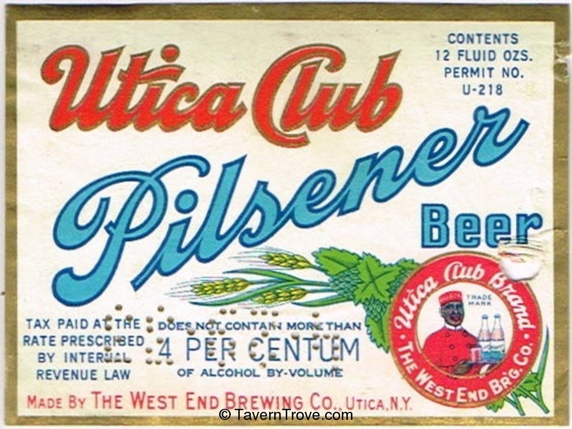 Utica Club Pilsener Beer
